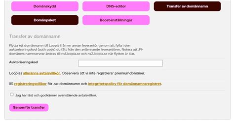 Hur flyttar jag min domän till Loopia – SupportWiki SE